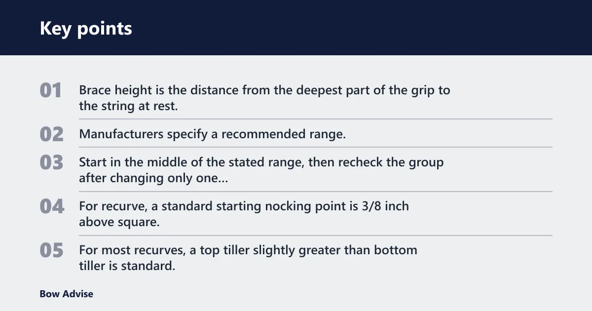 Key points: Grip pressure and tuning checks