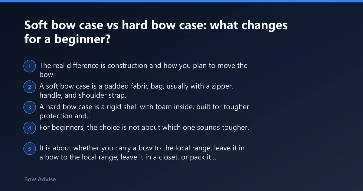 Steps: Soft bow case vs hard bow case: what changes for a beginner?