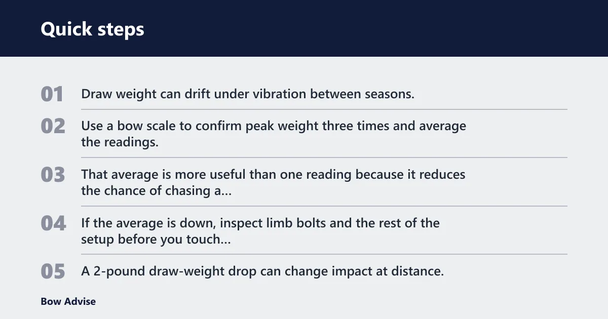 Quick steps: Hunting setup drift checks