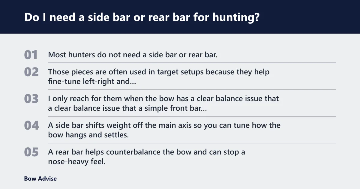 Steps: Do I need a side bar or rear bar for hunting?