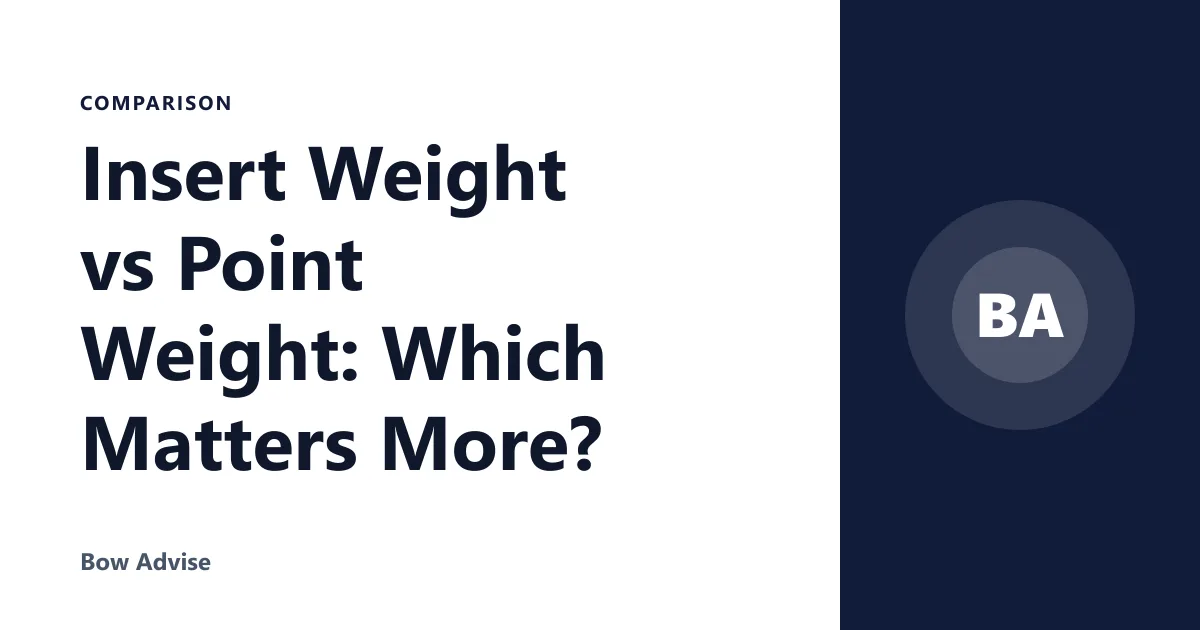 Insert Weight vs Point Weight: Which Matters More?