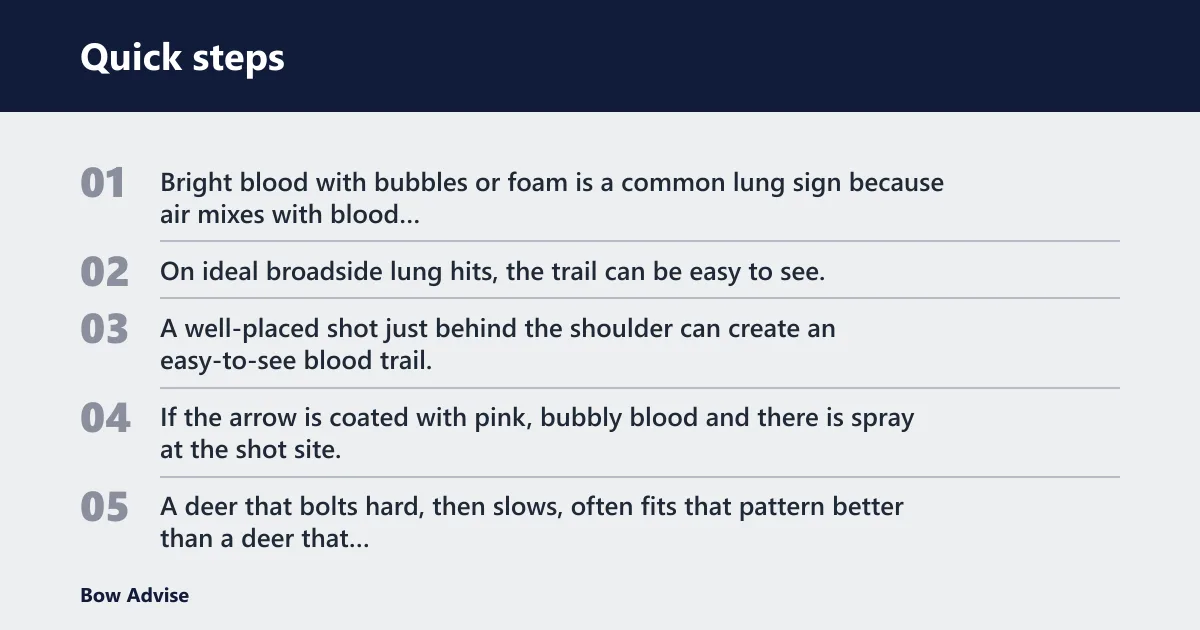Quick steps: How to read the blood trail
