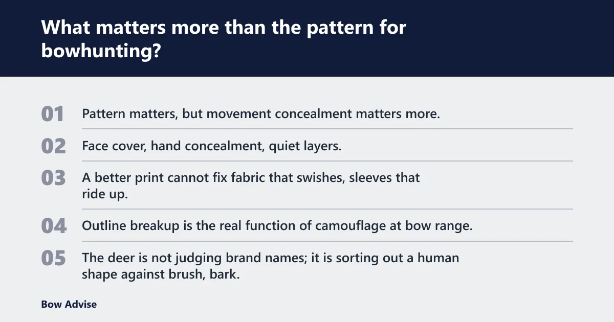 Steps: What matters more than the pattern for bowhunting?