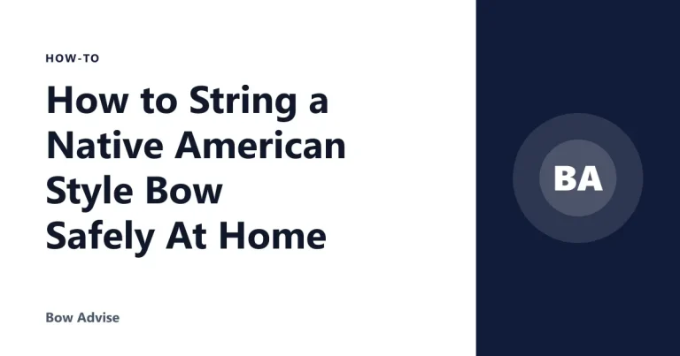 How to String a Native American Style Bow Safely At Home