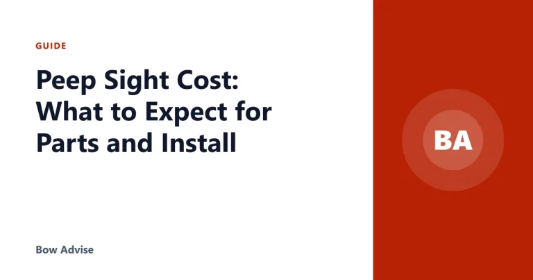 Peep Sight Cost: What to Expect for Parts and Install