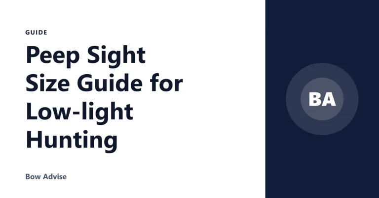 Peep Sight Size Guide for Low-light Hunting