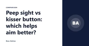 Peep sight vs kisser button: which helps aim better?