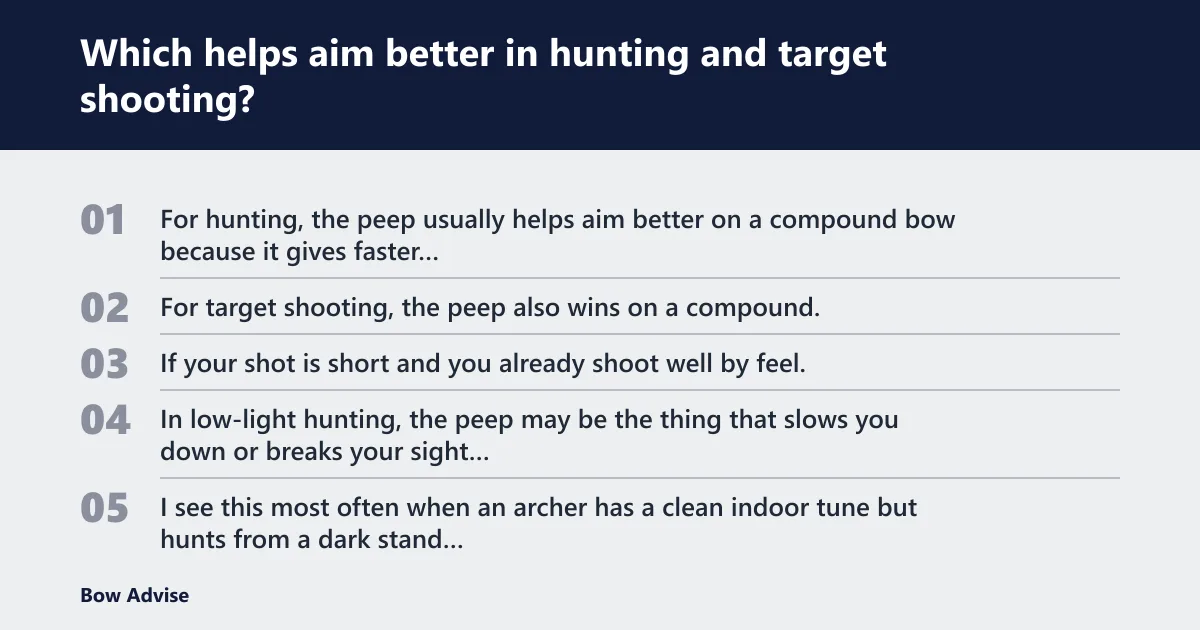Steps: Which helps aim better in hunting and target shooting?