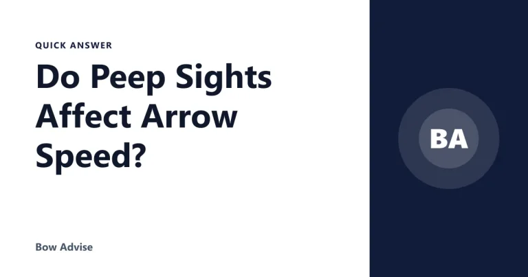 Do Peep Sights Affect Arrow Speed?