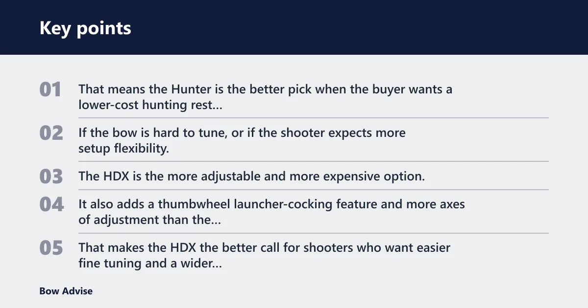 Key points: How does it compare to HDX or MXT?