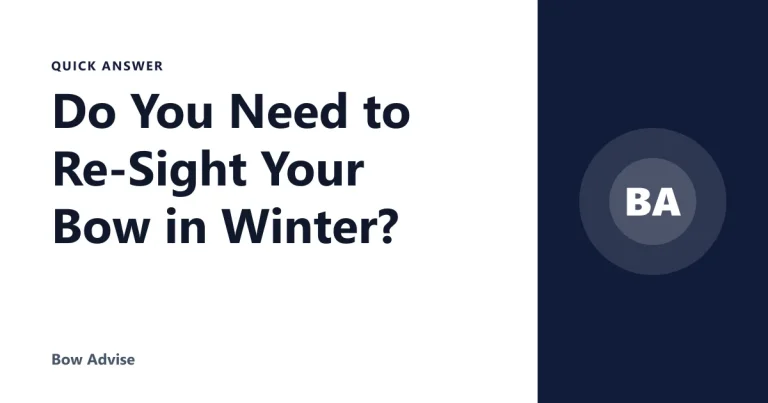 Do You Need to Re-Sight Your Bow in Winter?