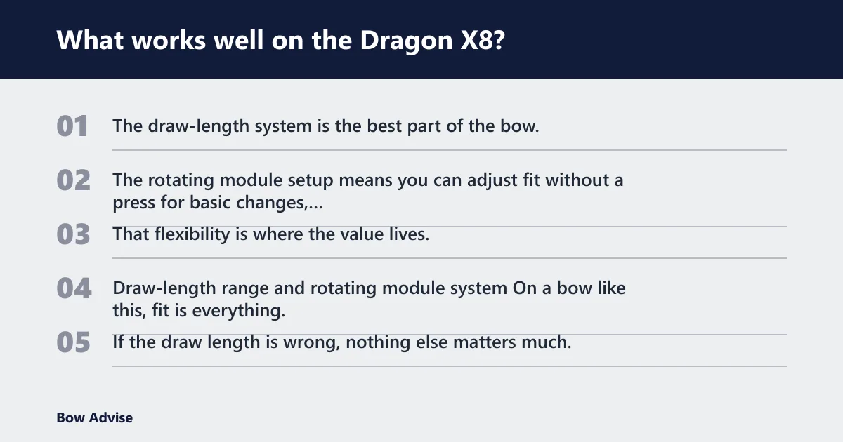 Steps: What works well on the Dragon X8?