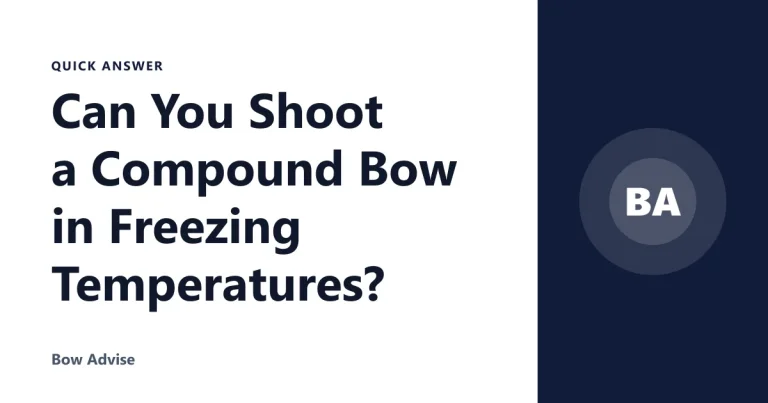 Can You Shoot a Compound Bow in Freezing Temperatures?