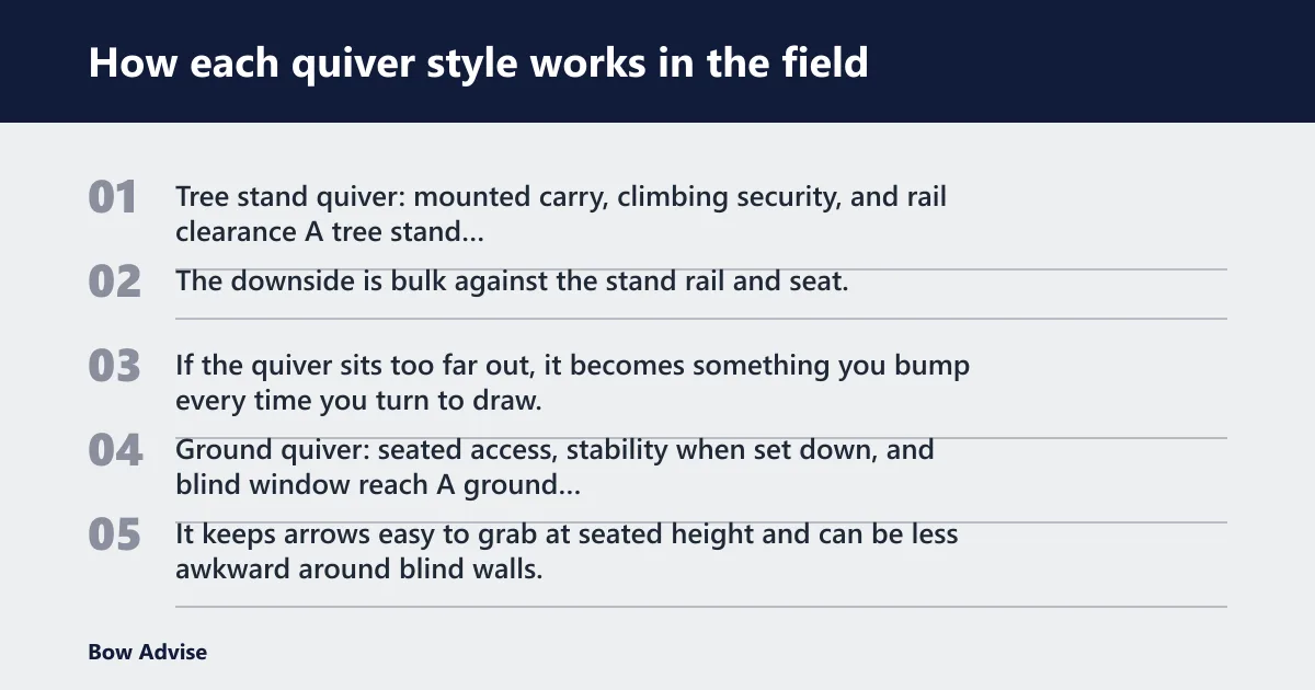Steps: How each quiver style works in the field