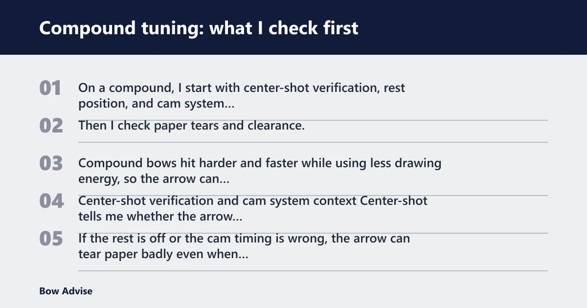Steps: Compound tuning: what I check first