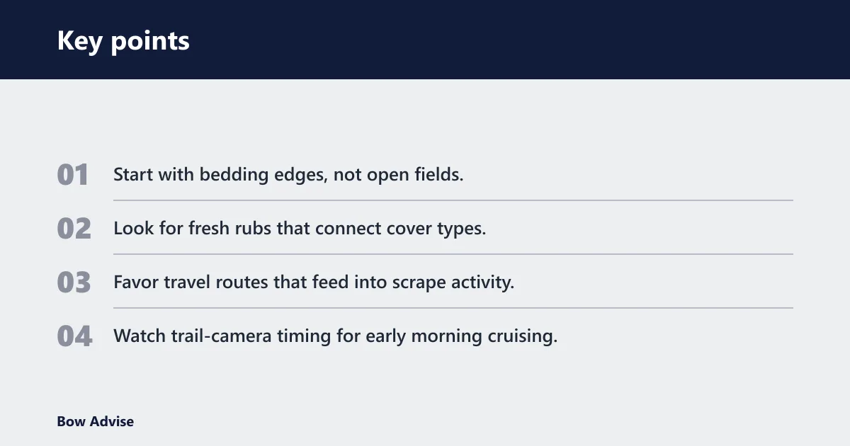 Key points: What does pre-rut look like?