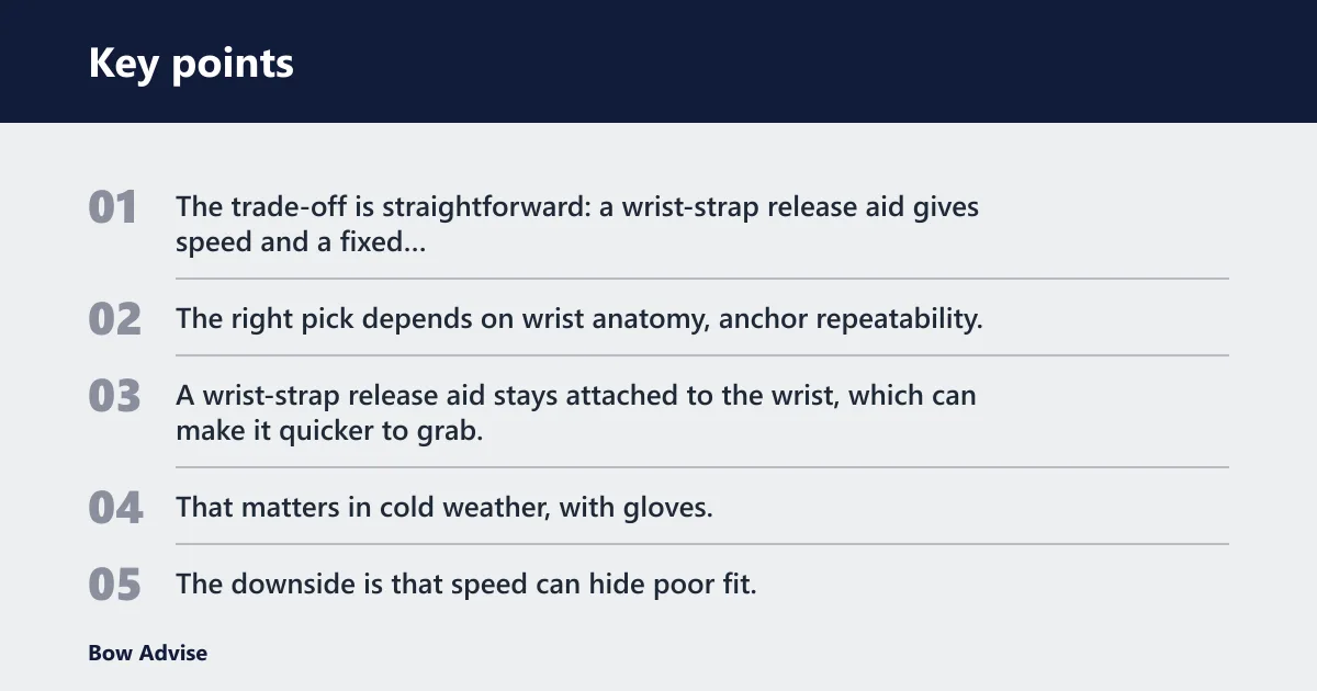 Key points: Wrist release vs handheld release: the real trade-off