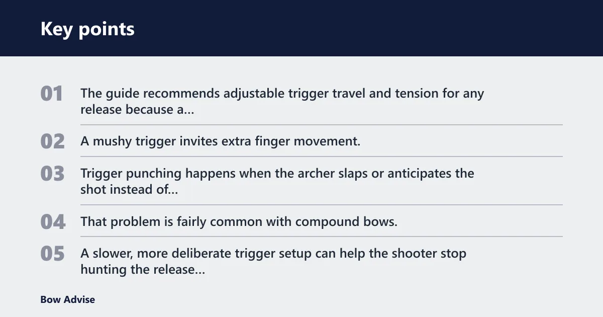 Key points: Which release gives better control?